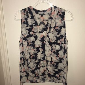 Floral sleeveless blouse